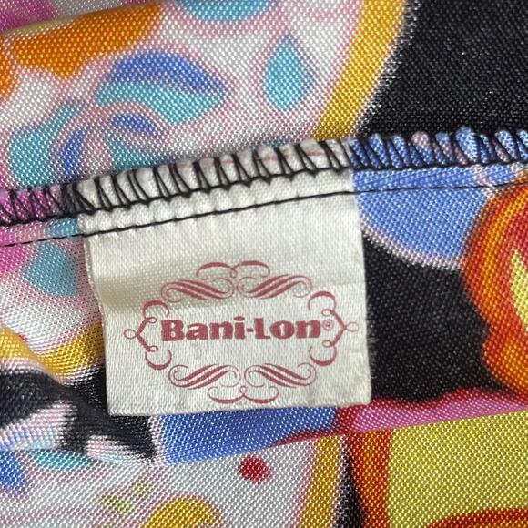Vintage 1960s/70s Bani-Lon J. Bancroft & Sons Psychedelic Maxi Dress size XS/S - Picture 7 of 8